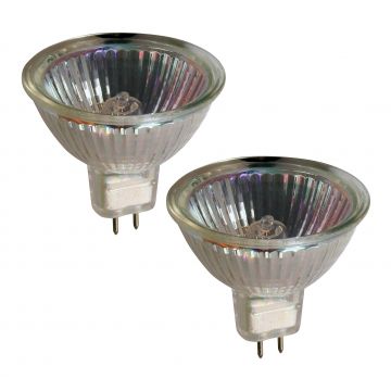 41235/2: 12v 35w Halogen MR16 GU5.3 Spot Bulb, 2700K